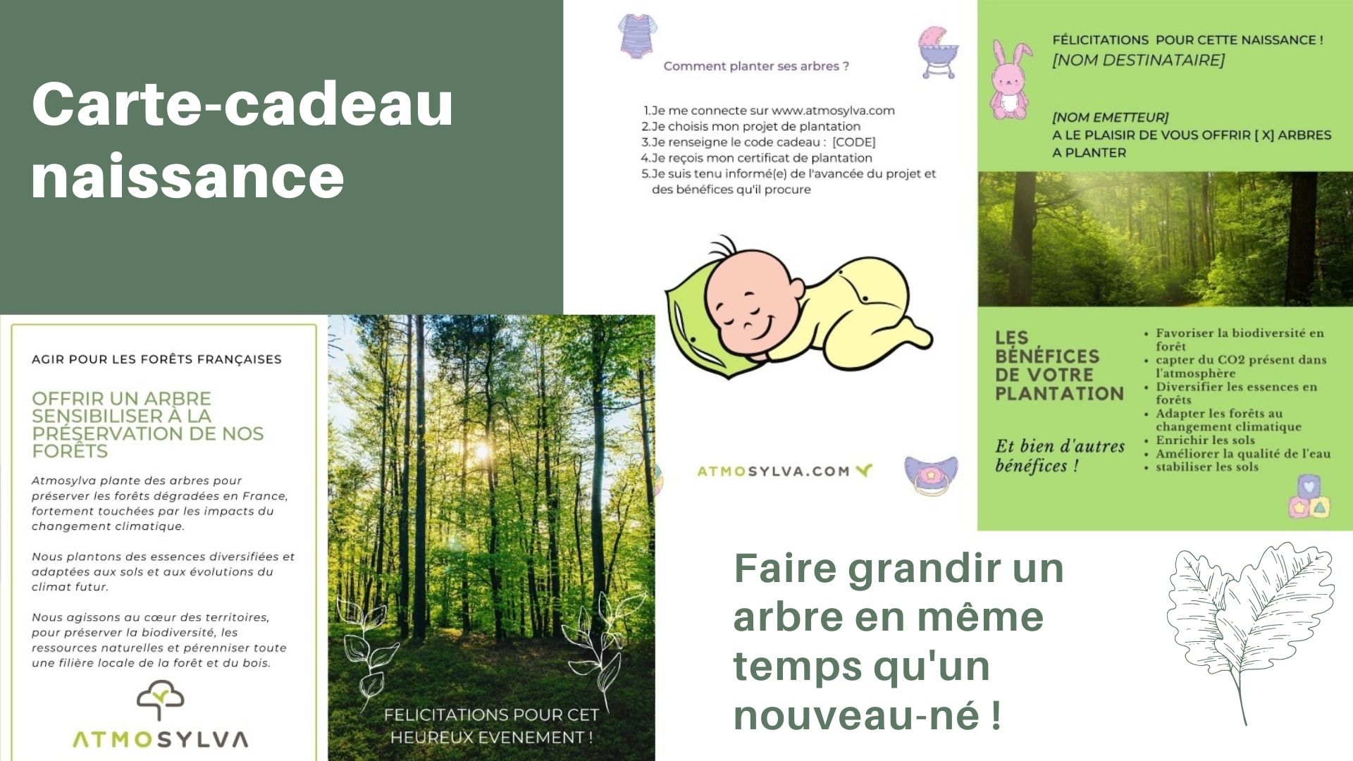 Carte cadeau naissance