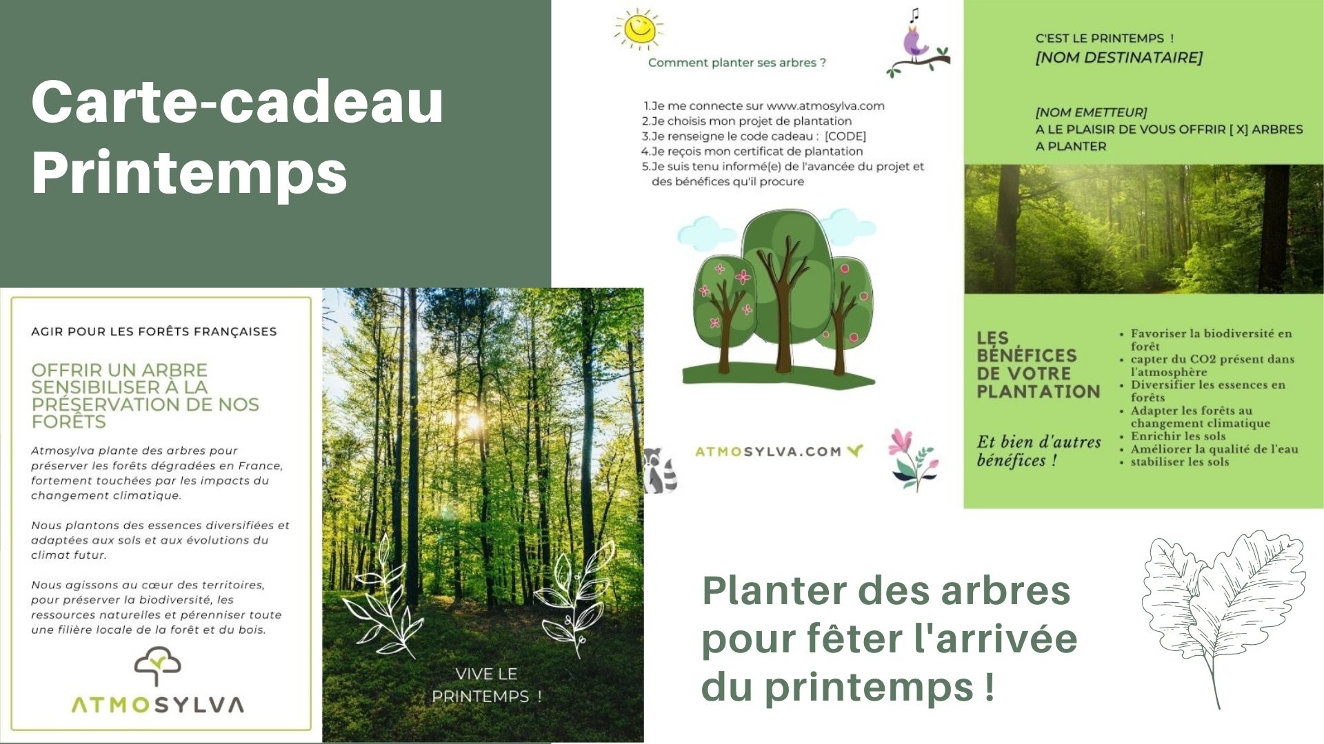 Carte cadeau vive le printemps