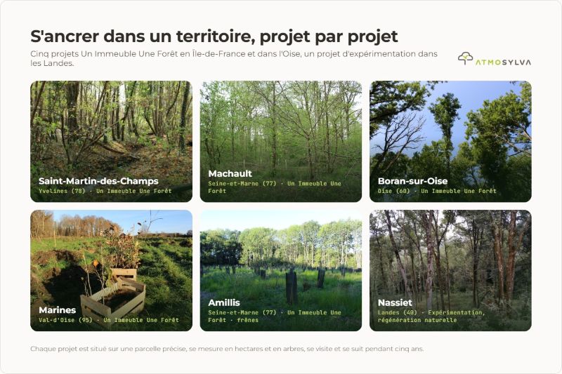 S'ancrer dans un territoire, projet par projet